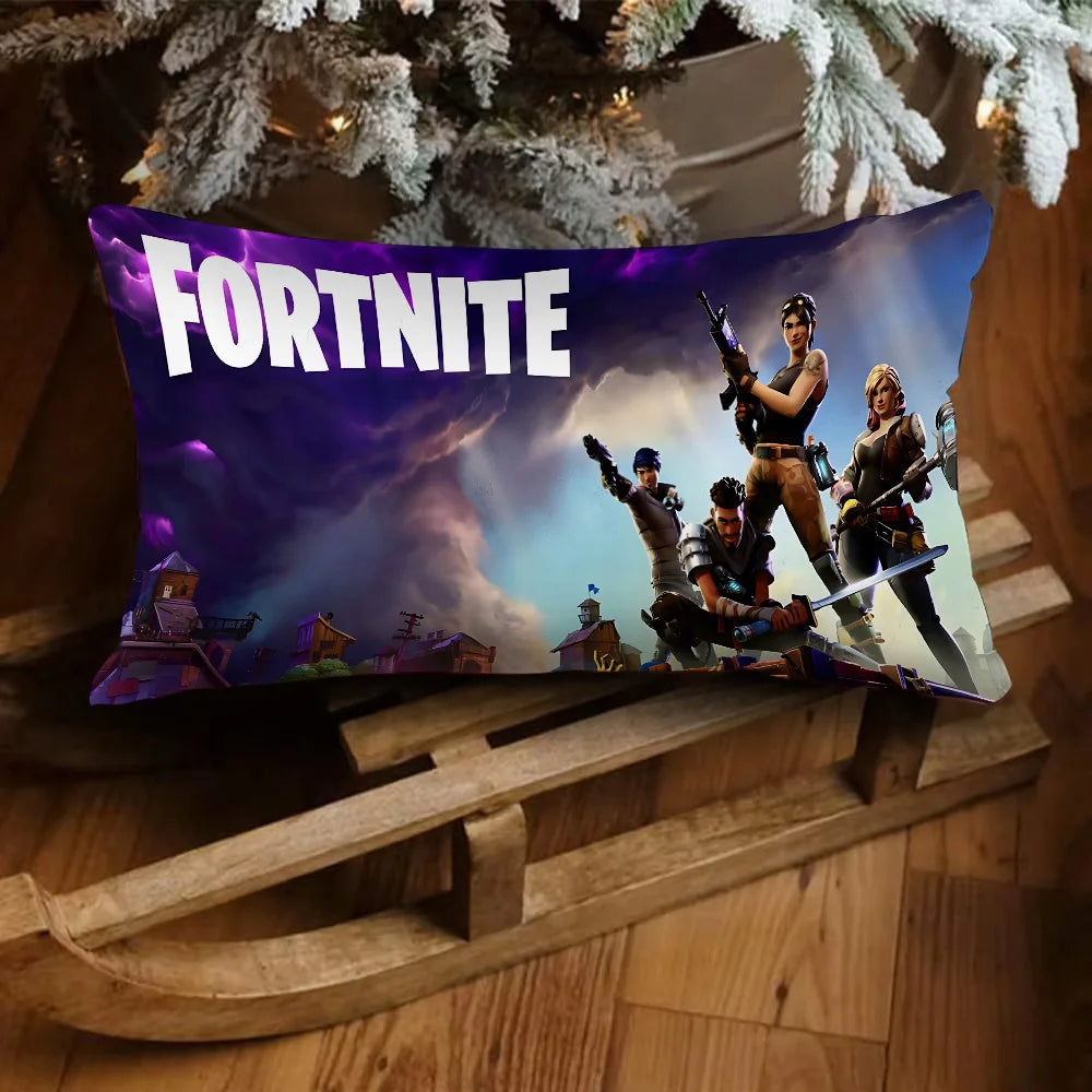 Game Fortnites Luxury Double-sided Printing Rectangle Pillow Case Bedside Pillowcase Sofa Cushion Cover Room Home Decoration