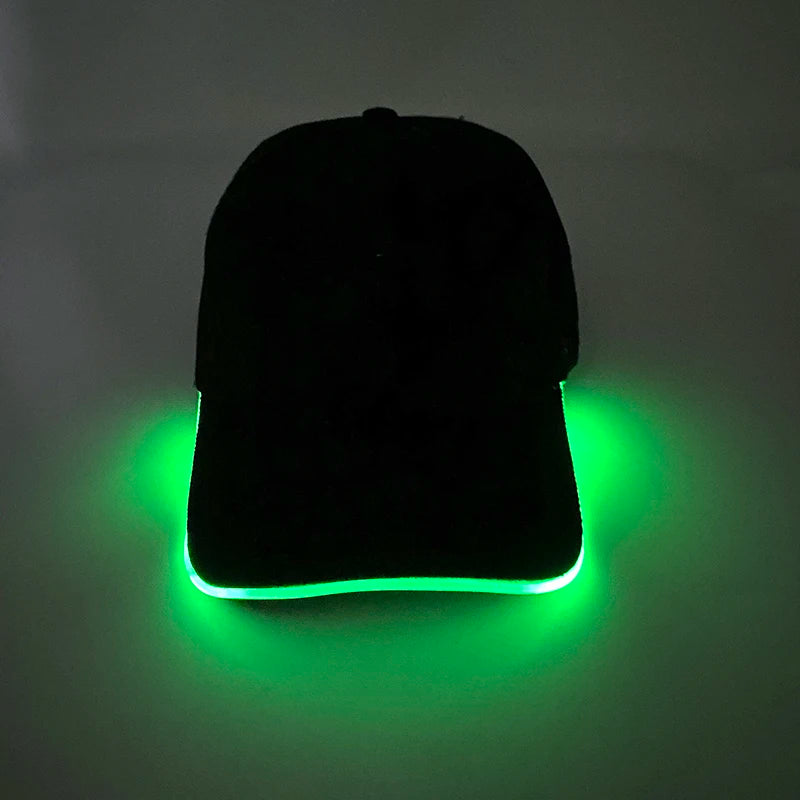 Модерна светеща бейзболна шапка с LED осветление, хип-хоп шапка за бар и клуб, флуоресцентна шапка за мъже и жени, DJ танци, парти аксесоари и костюм costume
