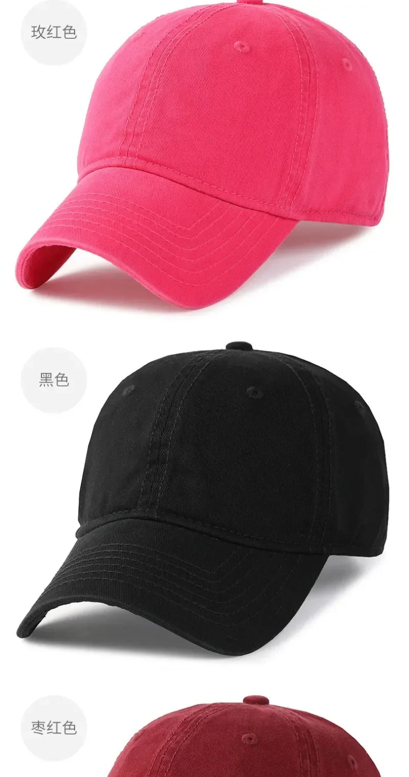 Egyszínű, nagy méretű, 63 cm-es, puha pamut baseball sapka férfiaknak; klasszikus plusz snapback sapka nőknek; golfos napellenző sapka 59–62 cm