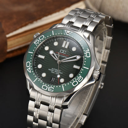 DWAYNE CAMPBELL Top-Luxus-NH35-Automatikuhr für Herren, mechanisch, Keramiklünette, wasserdichte klassische Business-Armbanduhr