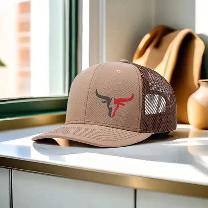 Casual Bull Head Print Summer Baseball Cap Breathable Hip Hop Sports Visor Mesh Adjustable Sun Hats Men Women