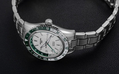 SEESTERN Men of Watch Office GMT Automatic NH34 Movement Sapphire Glass Bezel 20bar Waterproof Diver Mechanical Wristwatch S456
