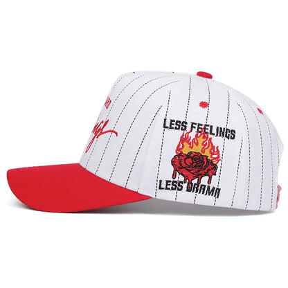 No hard feelings Men's and women's striped baseball caps Outdoor sports hats
