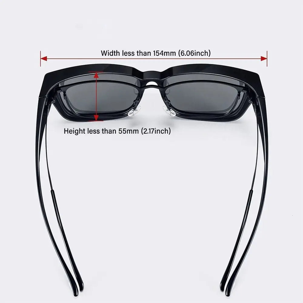 for Driving Riding That Can Be Worn over Other Glasses Fit Over Glasses Sunglasses Wrap Around Square Shades Polarized