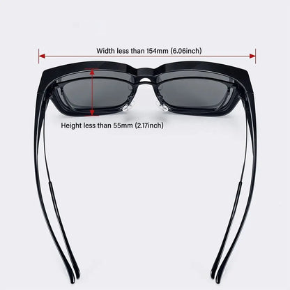 for Driving Riding That Can Be Worn over Other Glasses Fit Over Glasses Sunglasses Wrap Around Square Shades Polarized