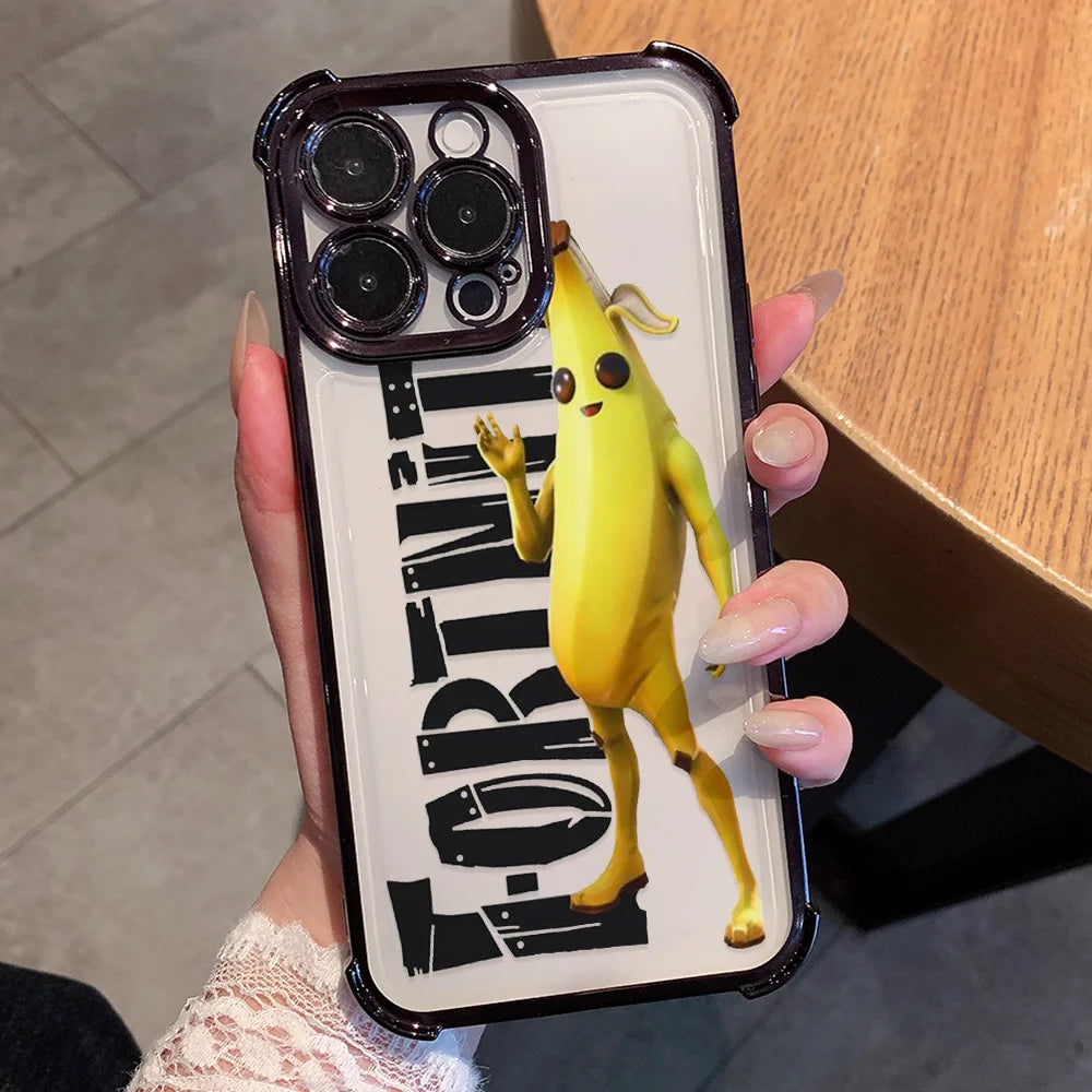 Anime Fortnite-game telefoonhoesje met game-design voor Xiaomi Redmi A7 15 A3 15C 14C K50 A1 Note 15 14 13 12 12s Pro Plus 4G 5G, valbestendig