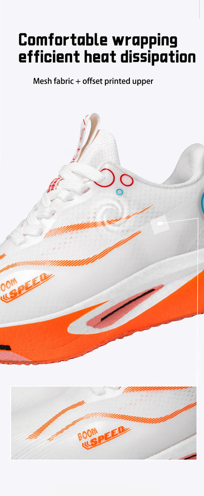 Men's Running Shoes Carbon Plate Professional Running Shoes Breathable Non-slip Cushioning Women's Casual Running Sports Shoes