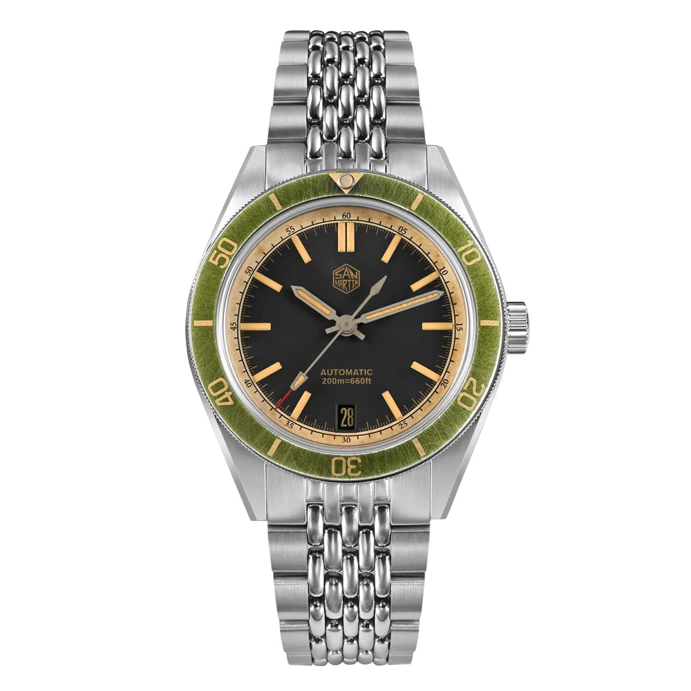 San Martin 39.5mm Summer Dive Watch Fashion Fun Fruit Series Men Sports Watches NH35 Automatic Mechanical 20 ATM SN0116 Reloj