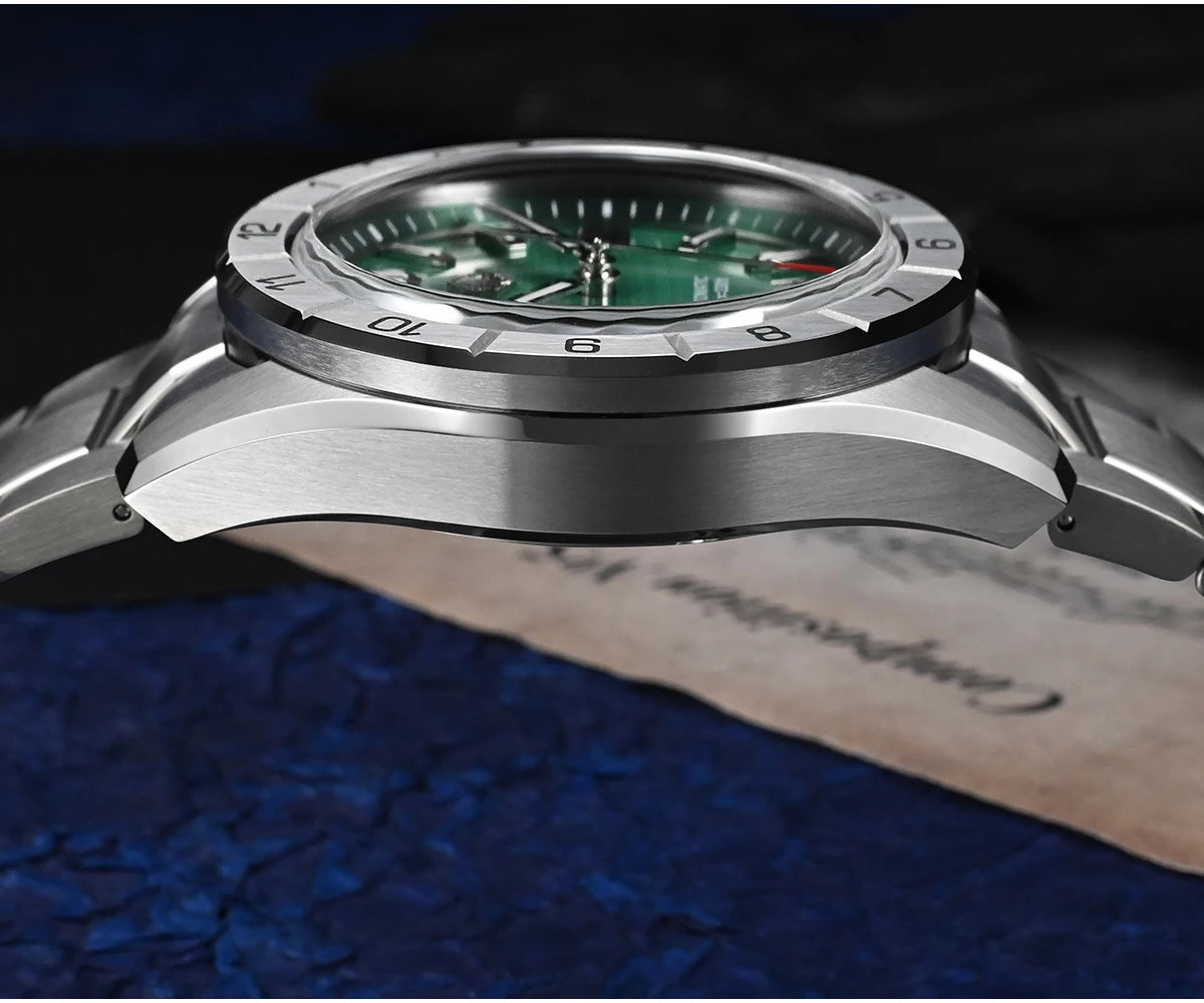 San Martin New 42mm Peacock Gemstone Dial NH35 Luxury Men Watch Automatic Mechanical Sapphire 100M Waterproof Luminous SN0130