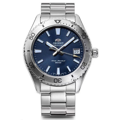 Original Orient Automatic Mechanical Watch 200M Water Resistant Unidirectional Bezel Black Dial Men's Sport Diver Watch