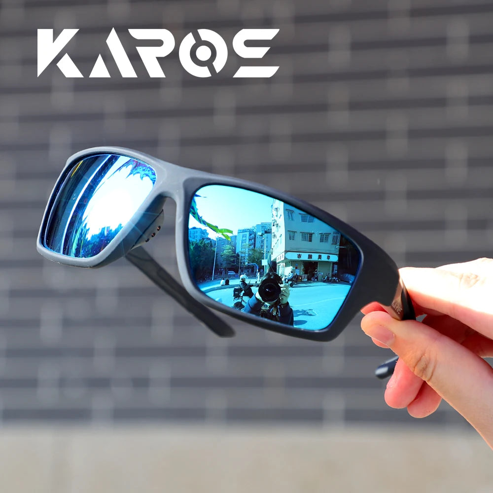 Karos Polarized Glasses UV400 Men Women Cycling Fishing Running Outdoor Sports Sunglasses Bike Eyewear For Driving Riding YZ2012