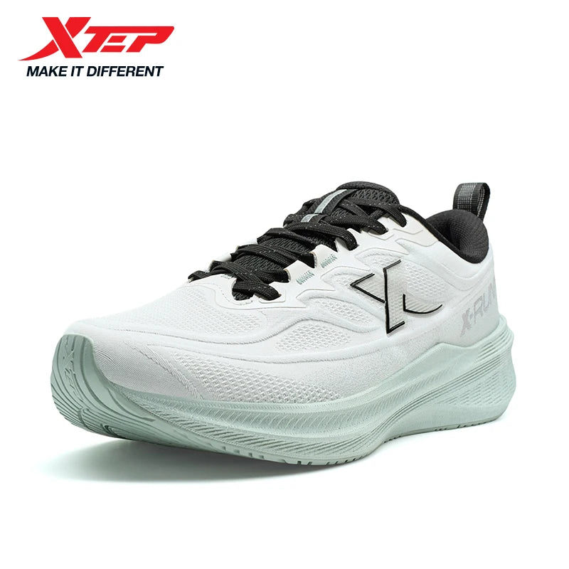 Xtep Running Shoes For Men 2025 Winter Trendy Shock Absorption Cushioning Non-Slip Comfortable Lace Up Sneakers 875419110045