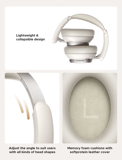 UGREEN Studio Pro Wireless Headphones 48dB ANC Bluetooth 6.0 Hi-Res LDAC Over Ear Headset with 120H Battery
