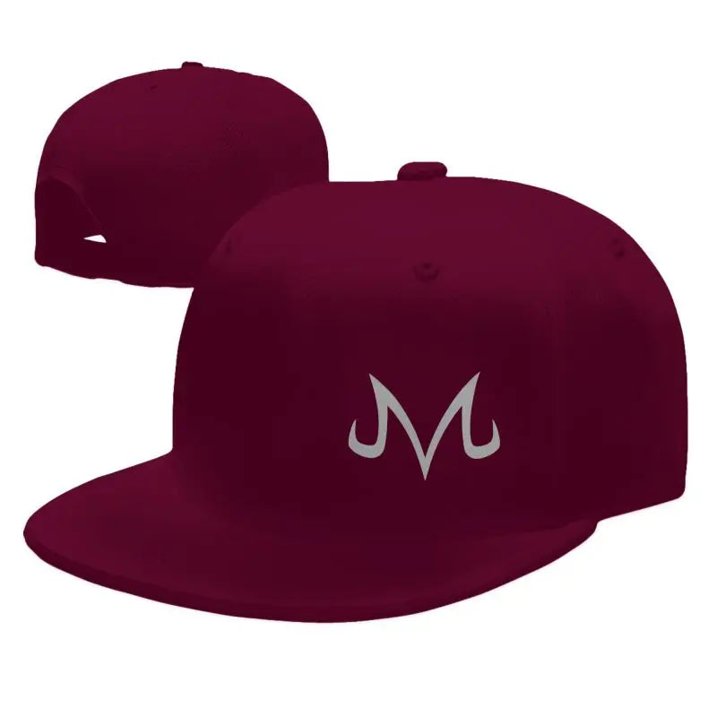 Majin Buu Print Baseball Cap Hip Hop Flat Bill Caps Unisex Adjustable Snapback Caps Skateboard Hats Trucker Hat