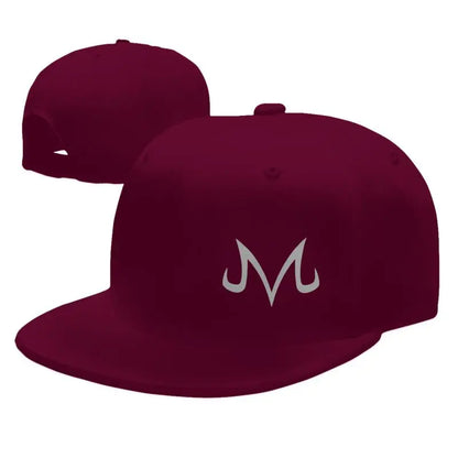 Majin Buu Print Baseball Cap Hip Hop Flat Bill Caps Unisex Adjustable Snapback Caps Skateboard Hats Trucker Hat