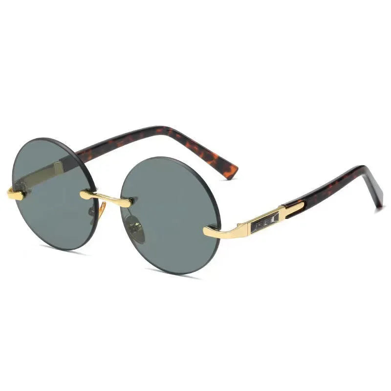 Men's Resin Sunglasses  Frameless UV400 Sunglasses Cool Eye Protection Glasses Summer Decorative Sunglasses
