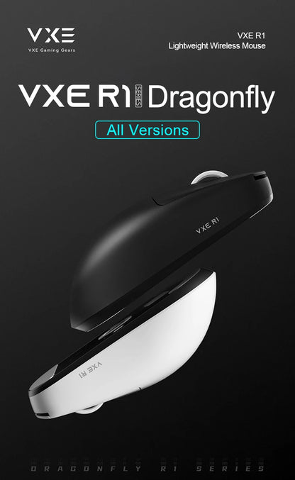 ATK VXE Dragonfly R1 Pro MAX Wireless Gaming Mouse, PAW3395 Esports Mouse, 26K DPI Rechargeable Lightweight FPS Gaming Mouse