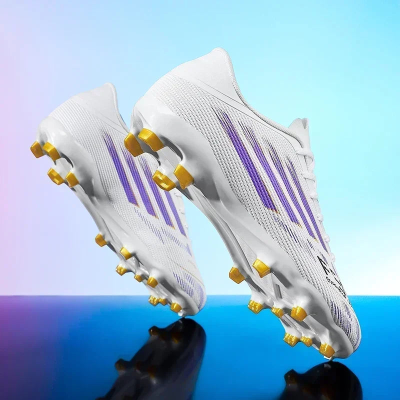 Nouvelles chaussures de football pour hommes, baskets confortables, chaussures de football professionnelles à cheville haute, chaussures de sport unisexes antidérapantes TF/FG pour garçons