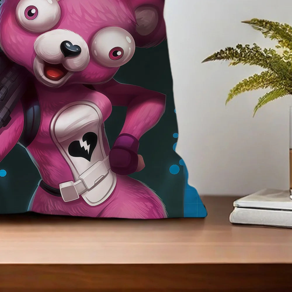 F-FORTNITE Cuddle Team Leader cushion cover For Pillow Printing Sofa Decoration Home CarRoom Coffee Shop Office NordicSimplicity