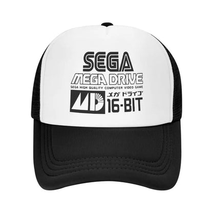 Sega Mega Drive Mesh Baseball Cap Unisex Hip-Hop Snapback Caps Summer Breathable Sun Visor Hat Trucker Adjustable Hats