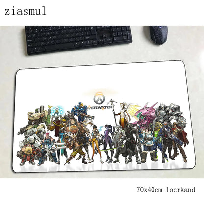 Overwatch mouse pad Gorgeous Computer Mat 70x40cm gaming mousepad large XL mouse pad keyboard games PC gamer desk