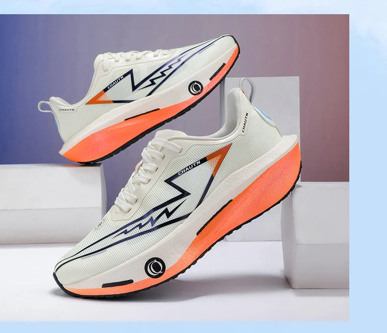 Men Running Shoes Speciality Carbon Plate Sports  Marathon Breathable Lightweight Women Comfortable Nonskid Chunta Sneakers