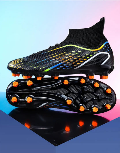 New Men Soccer Shoes Professiona Football Boot Turf Futsal Match Grass Unisex Outdoor Training Soccer Cleats Non-slip Breathable