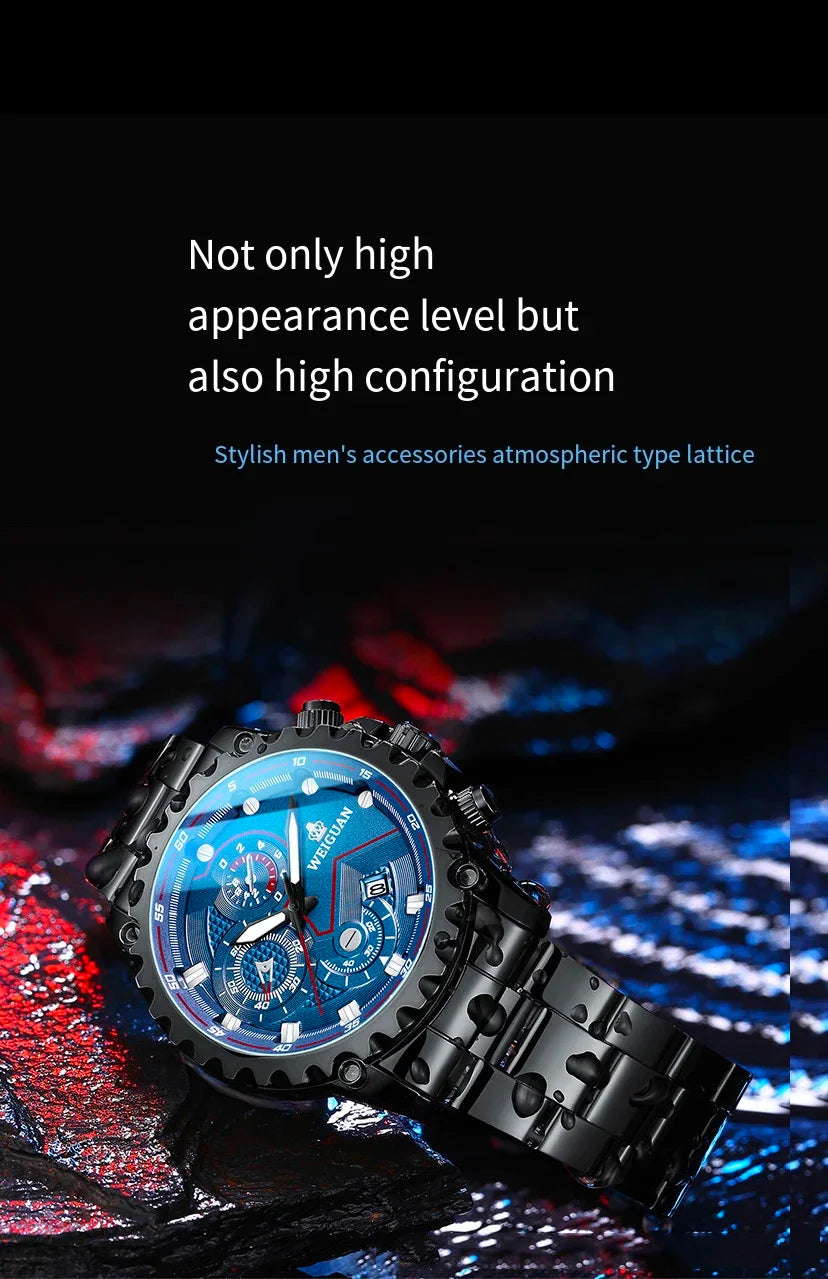 Black Samurai Watch Men's Waterproof Luminous Watch Personalized Fashion Business Luxury Wearable Watch