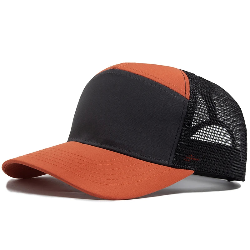 Letnia czapka baseballowa z 7 panelami, modne czapki hip-hopowe z siateczką, męskie czapki typu trucker, czapki z daszkiem, czapki typu hardtop, czapki typu snapback, damskie, unisex, fajne, nowa marka