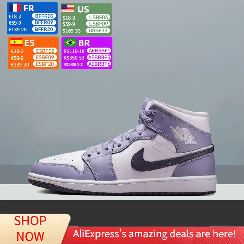 Basketbalové boty Nike Air Jordan 1 Mid Unisex – Klasické a univerzální, spojující výkon na hřišti s každodenním stylem DQ8426-145