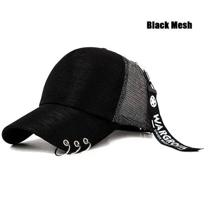 Classic Brim Design Metal Personalized Baseball Cap, Lightweight and Breathable Style! Four Colors To Choose From
