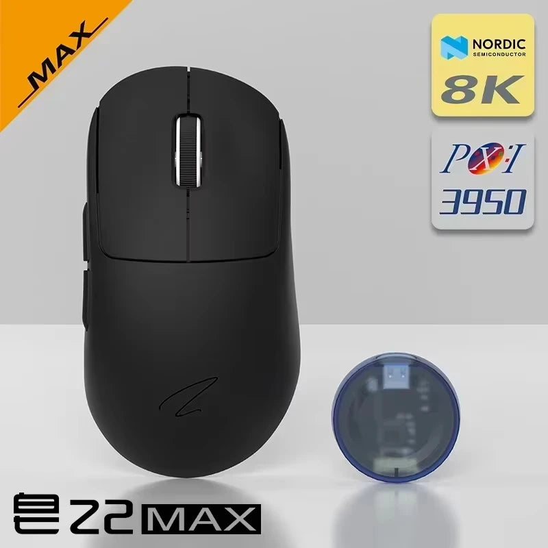Zaopin Z2 Wireless Gaming Mouse 3-Mode PAW3395 4K Polling Rate Lightweight Esports Mouse for PC, Laptop & Gaming