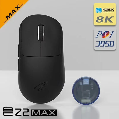 Zaopin Z2 Wireless Gaming Mouse 3-Mode PAW3395 4K Polling Rate Lightweight Esports Mouse for PC, Laptop & Gaming