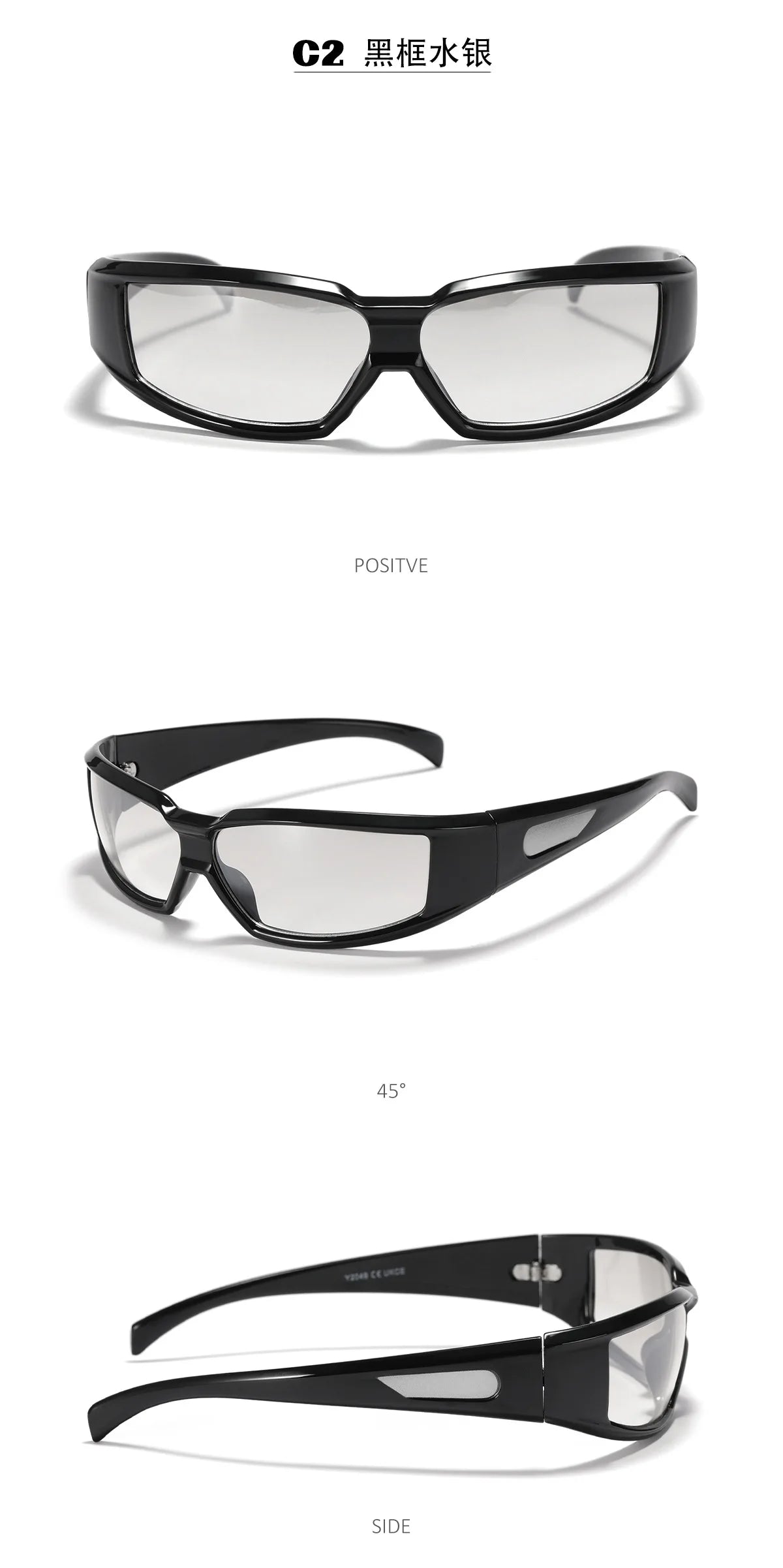 KLASSNUM Women Y2k Glasses Men 2026 Trendy New Sunglasses Future Sense Of Technology Girls Silver Pink Sunglasses UV400 Eyewear