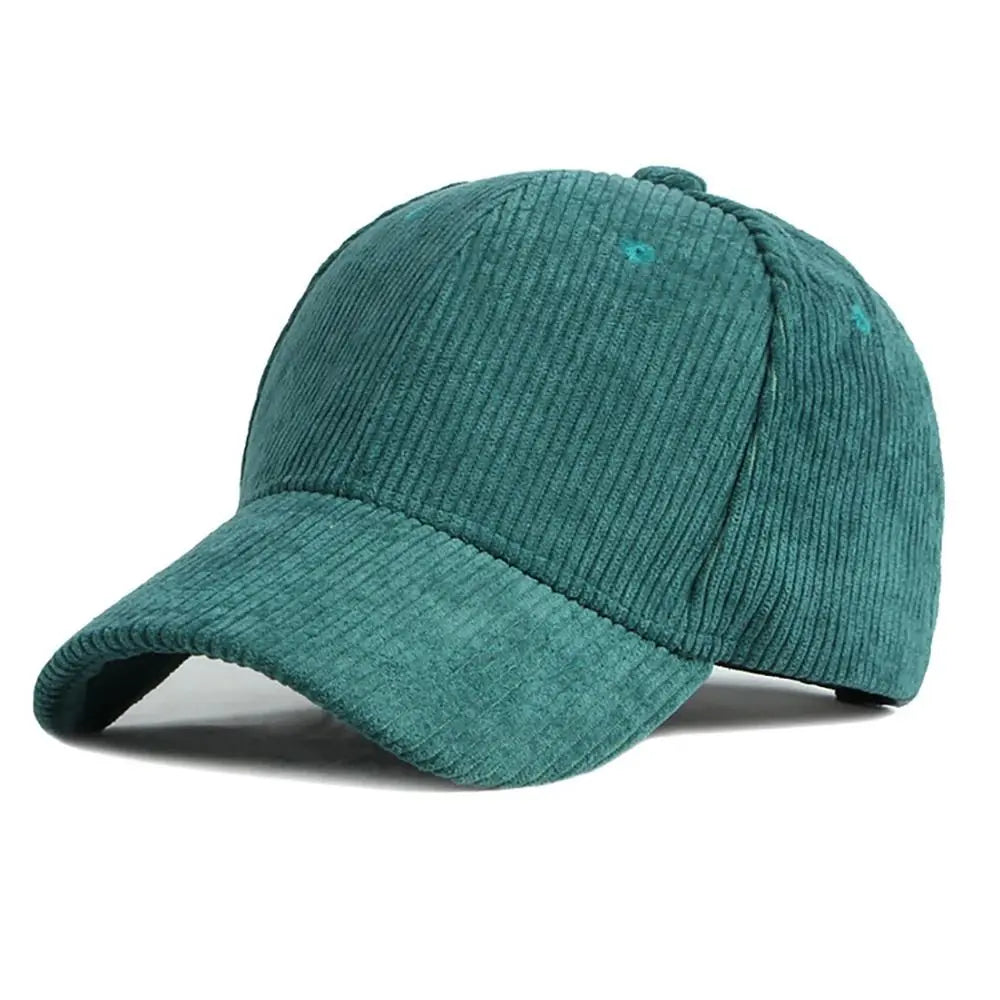 Unisex kordbársony baseball sapka, állítható napellenző sapka, hiphop sapka, férfiaknak