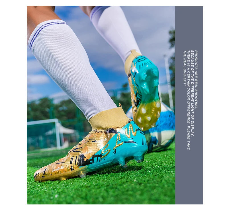 Brand Fashion Football Sneakers for Men Women Professional Field Boot Big Size 46 Long Spikes Soccer Cleats Men botas de futbol