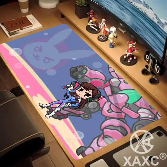 Didelis „Game Overwatch“ pelės kilimėlis Kawaii XXL PC kompiuterio stalo kilimėlis žaidėjams biurui klaviatūrai GamingAccessories pelės kilimėlis XAXC