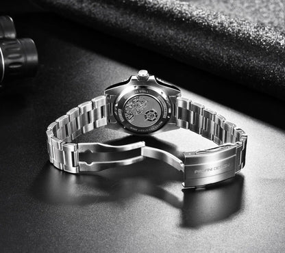 PAGANI DESIGN PD-1694 Men's 40MM Automatic Mechanical Watch Japan NH35 Movt Sapphire Glass Stainless Steel Waterproof Wristwatch