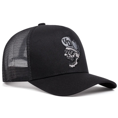 Hip hop VD portrait embroidered baseball cap men's and women's outdoor sports events American trucker hat trend fashion