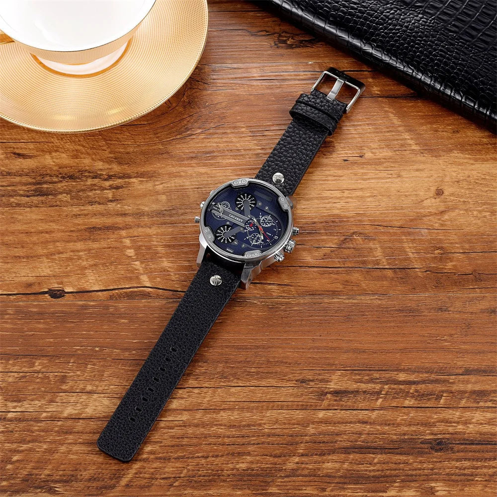 Classic Watch Men Top Brand Luxury Gold Steel Band Large Dial Quartz Wristwatches Man Male Clock Relogio Masculino Drop Shipping