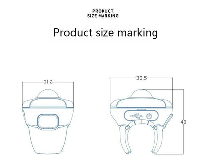 Trackball Finger Ring Mouse 2.4G + Bluetooth Wireless Remote Control Mouse for PPT, Presentations, Smart TV, Car Display & PC