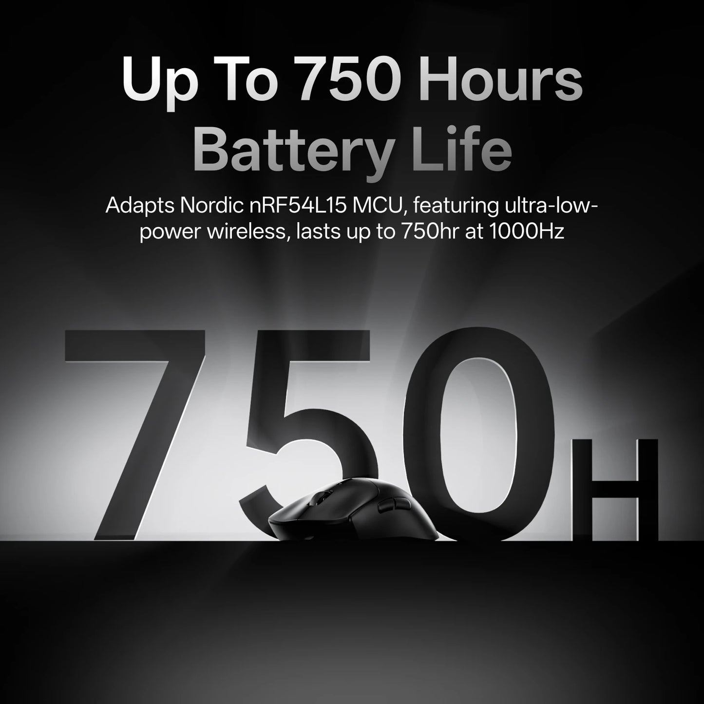 Rapoo VT7 MAX Wireless Gaming Mouse, True 8K Wireless Gaming Mouse, 53g Ultra-Lightweight, 30K DPI, 750-Hour Battery, Programmable Gaming Mouse