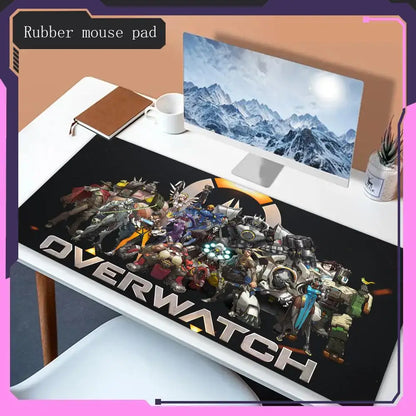 Alfombrilla para ratón Overwatch superventas, alfombrilla animada, accesorios gaming para escritorio, alfombrilla para portátil superventas