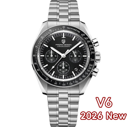 PAGANI DESIGN 2026 New Men's Watches Top Luxury Quartz Watch For Men Auto Date Speed Chronograph AR Sapphire Mirror Wrist watch