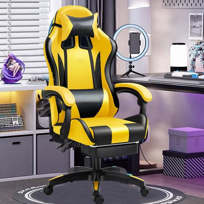 Chaise de jeu chaise d'ordinateur chaise de jeu compétitif chaise pivotante d'ingénierie inclinable pour la maison chaise de bureau sédentaire