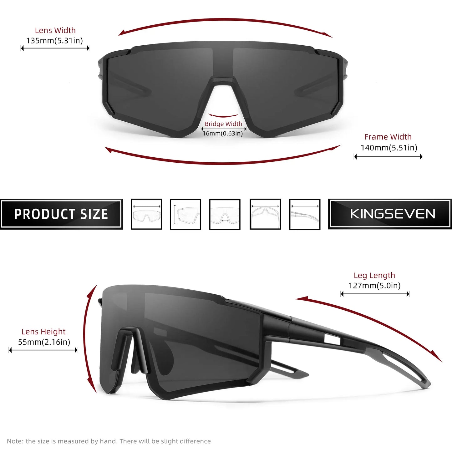 KINGSEVEN MTB Cycling Glasses Men Women Outdoor Sports Running Drving Sunglasses UV400 Road Running Bike Bicycle Goggles Male