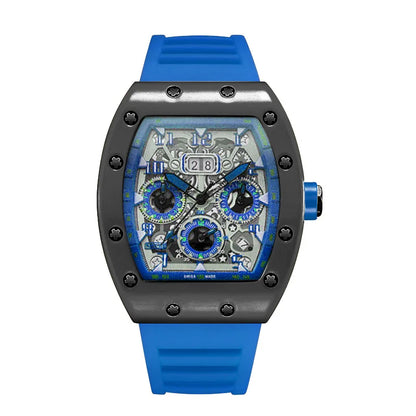 Luxury Men’s Quartz Wristwatch Hollow Design Trend None Machine Automatic Quartz Hollow Luminous Waterproof Men's Watch for Man