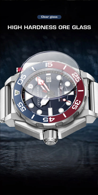 FeelNever New Top brand Men Luxury Watch 1000m Waterproof BGW9 Super luminous relogios masculinos Automatic Mechanical Watches