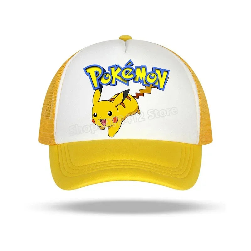 Pokémon baseball sapka Pikachu Charizard Gengar anime csúcsos sapka gyerek felnőtt nyári szabadtéri sport sapkák fiú alkalmi divat sapka ajándék