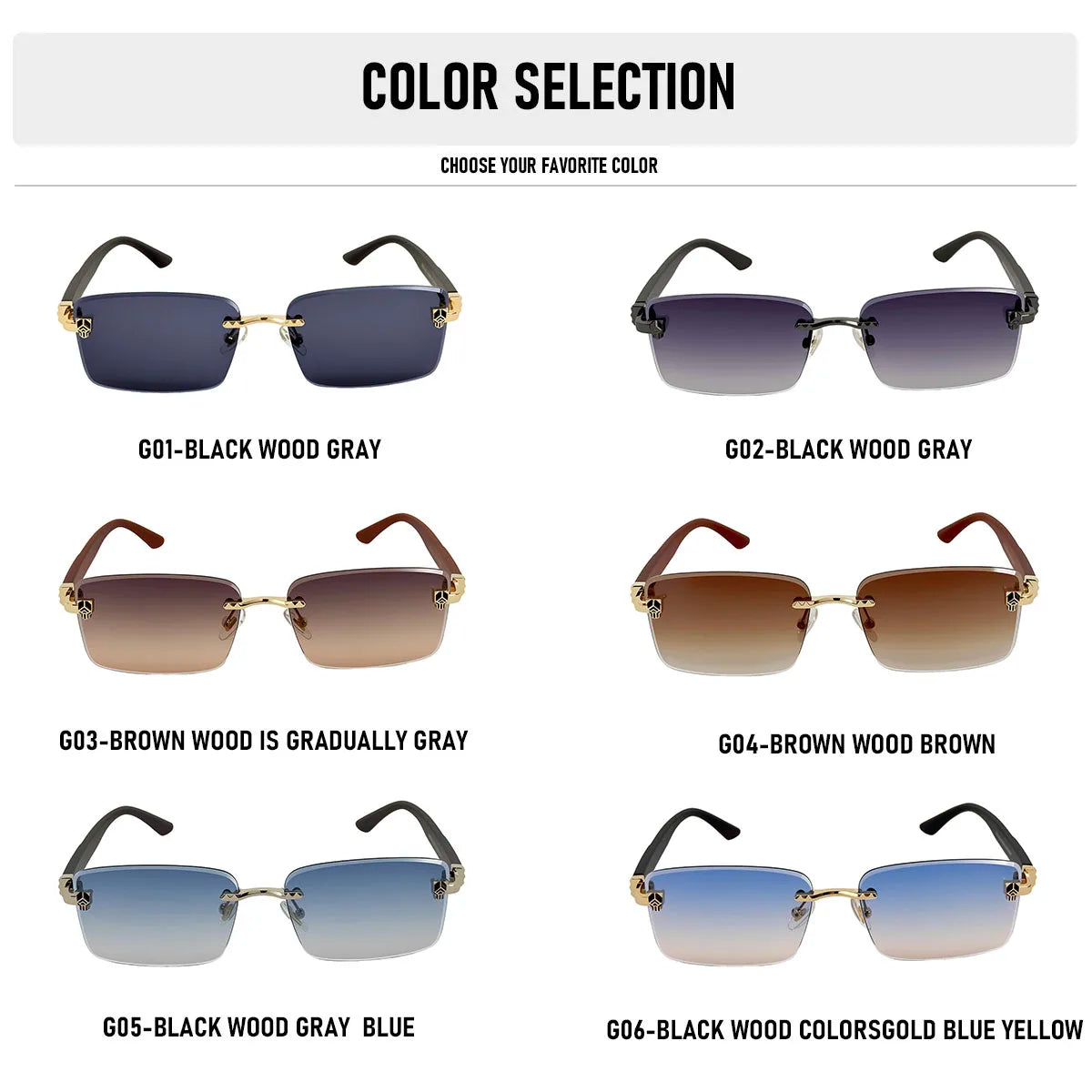 Square Sunglasses Women Luxe 2026 Rimless Sunglass Men Wooden Fashion Glasses Vintage Dropshipping Gafas De Sol Hombre Zonnebril